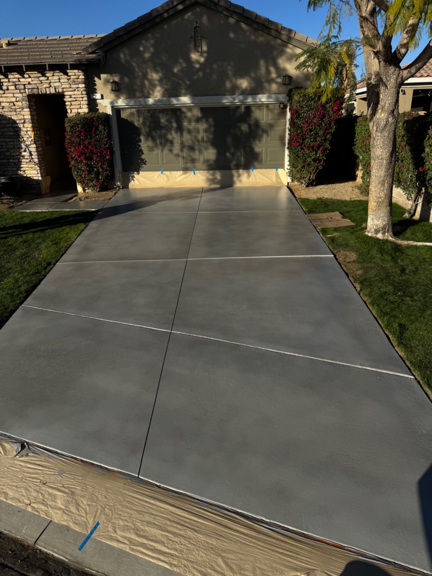 Driveway Restoration & Stain after